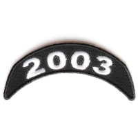 2003 Upper Rocker Patch In Black White