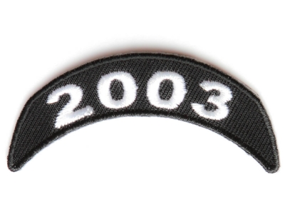 2003 Upper Rocker Patch In Black White