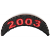 2003 Upper Year Rocker Patch In Red