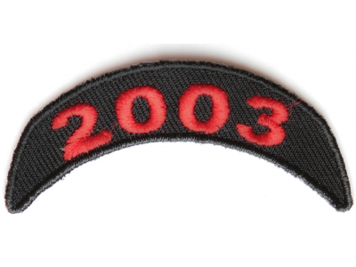 2003 Upper Year Rocker Patch In Red