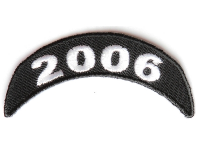 2006 Upper Rocker Patch In Black White