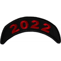 2022 Red Upper Rocker Year Patch