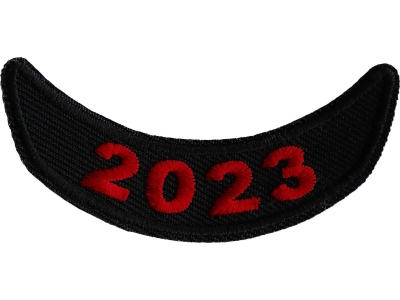 2023 Year Patch Lower Rocker Red