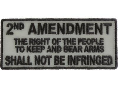 2nd Amendment Shall Not Be Infringed Patch | Embroidered Patches