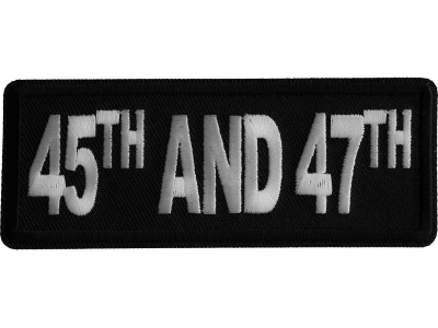 45th and 47th Iron on Patch