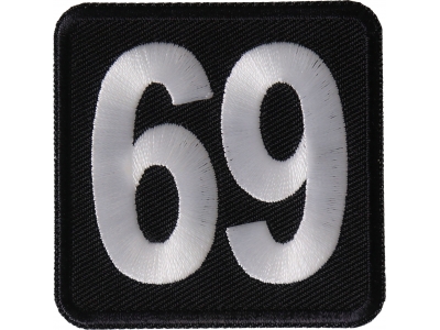 69 Patch Black White Square