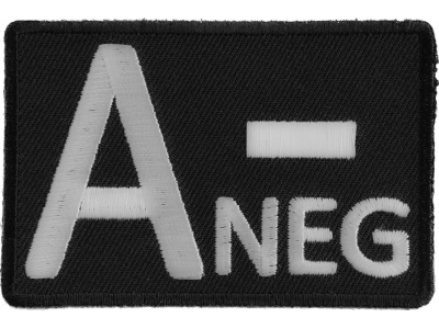 A NEGATIVE Blood ID Patch