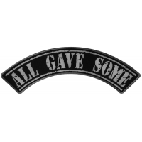 All Gave Some Large Rocker Patch | US POW MIA Military Veteran Patches