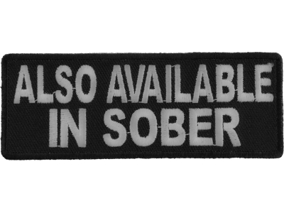 Also Available In Sober Patch