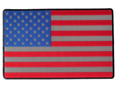 American Flag Large Reflective Patch | Embroidered Patches