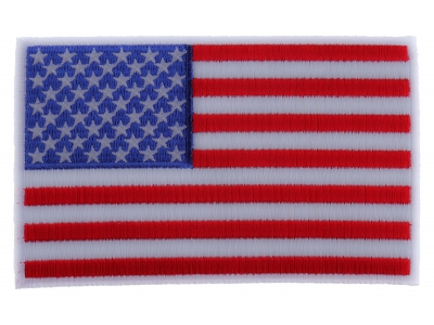 American Flag Patch with White Borders