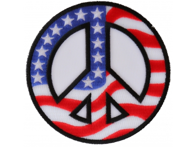 American Flag Peace Sign Patch