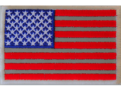 American Flag Reflective Patch | Embroidered Patches