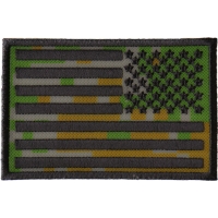 American Flag Reversed Camo Patch