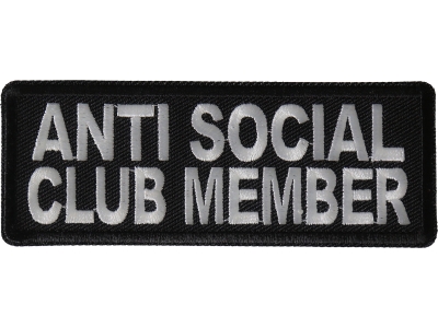 Anti Social Club Member Patch