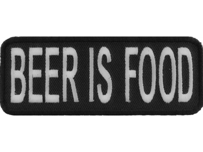 Beer Is Food Funny Patch | Embroidered Patches