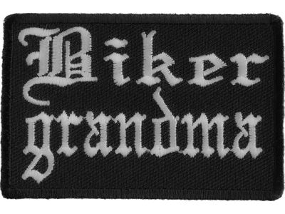 Biker Grandma Patch In Old English