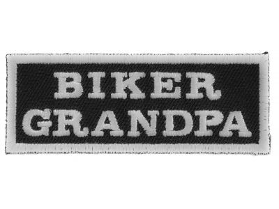 Biker Grandpa Patch | Embroidered Patches