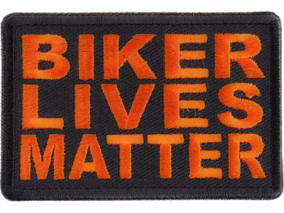 Biker Lives Matter Orange Patch