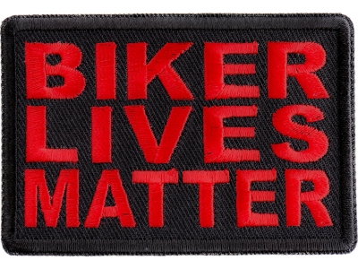 Biker Lives Matter Red Patch