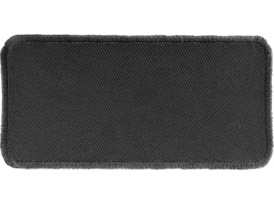 Black 4 Inch Rectangular Blank Patch | Embroidered Patches