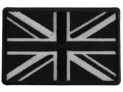 Black and White UK Flag Patch