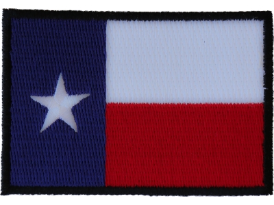 Black Border Texas Flag Patch