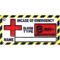 Blood Group B Negative Patch