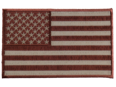 Brown Subdued American Flag Patch