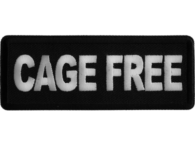 Cage Free Iron on Patch