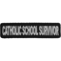 Catholic School Survivor Funny Christian Patch