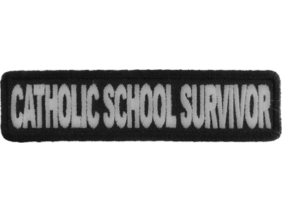 Catholic School Survivor Funny Christian Patch