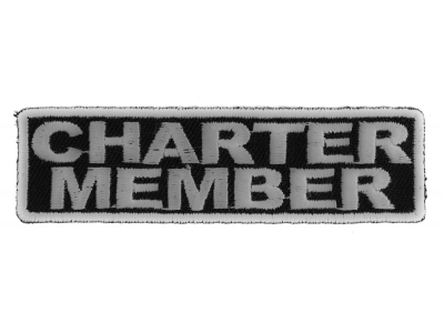 Charter Member Patch White