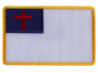 Christian Flag Small Patch | Embroidered Patches