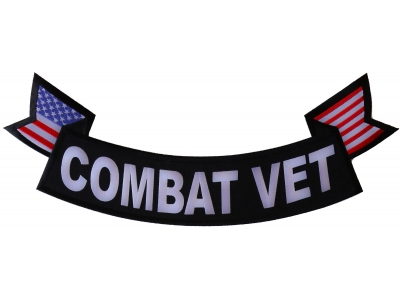 Combat Vet Extra Large Rocker Patch