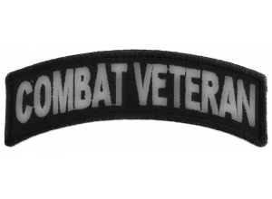 Combat Veteran Small Rocker Patch | US Military Veteran Patches