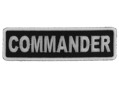 Commander Patch | Embroidered Patches