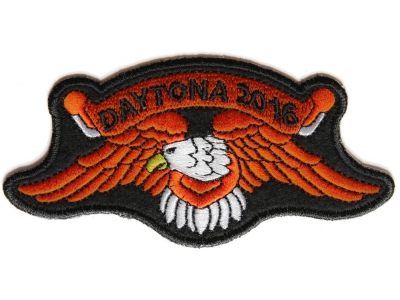 Daytona 2016 Orange Eagle Patch For Daytona Bike Week