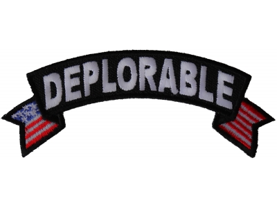 Deplorable Small Flag Rocker Patch