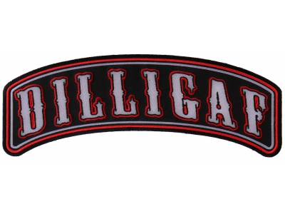 Large Dilligaf Rocker Patch | Embroidered Patches