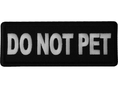 Do Not Pet Patch