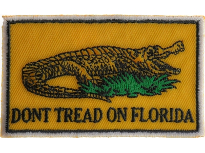 Don't tread on Florida Small Gadsden Flag Patch