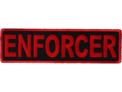 Enforcer Patch In Red 3.5 Inches