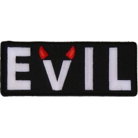 Evil Patch With Devil Horns | Embroidered Patches