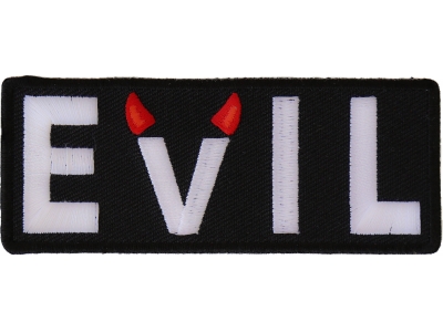 Evil Patch With Devil Horns | Embroidered Patches