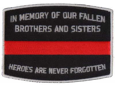 Fallen Firefighter Memorial Patch | Embroidered Patches