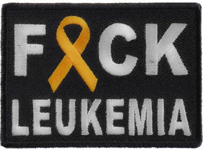 FCK Leukemia Orange Ribbon Patch | Embroidered Patches