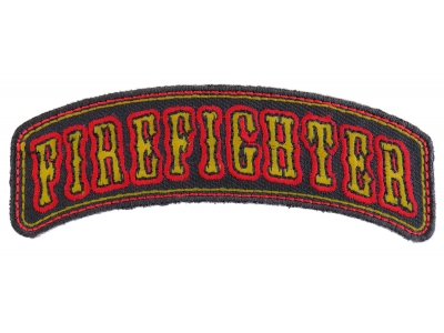 Firefighter Rocker Small Patch | Embroidered Patches