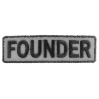 Founder Patch 3.5 Inch Reflective | Embroidered Patches