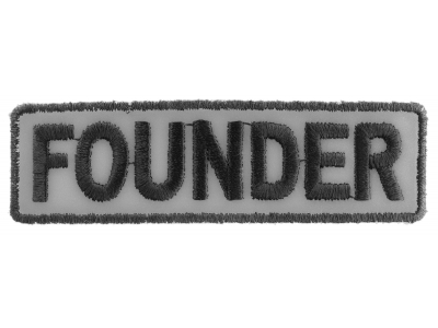 Founder Patch 3.5 Inch Reflective | Embroidered Patches